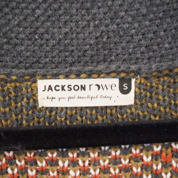 Jackson Rowe Bengal Tiger Knit Cardigan Sweater sz S - Picture 8 of 11